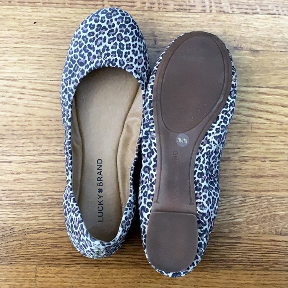NWOB Lucky Brand Cheetah Print Emmie Ballet Flats - Picture 3 of 5